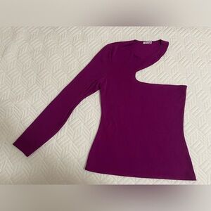 Reformation One Sleeve Cut Out Top